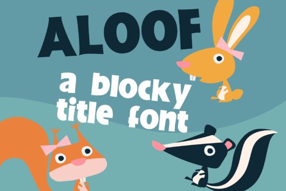Aloof: A Bold Display Font for Editorial Impact