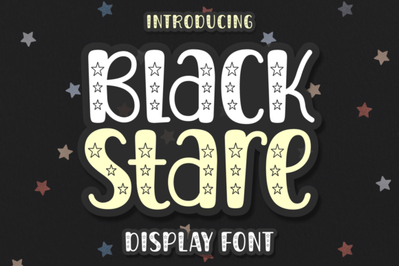 Black Stare: A Playful Display Font That Brings Handmade Designs to Life