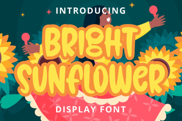 Bright Sunflower: A Playful Display Font for Web Designers