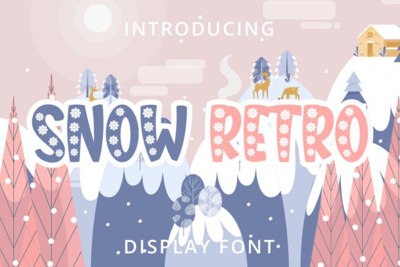Bringing Cheer to Editorial Design with Snow Retro Typeface