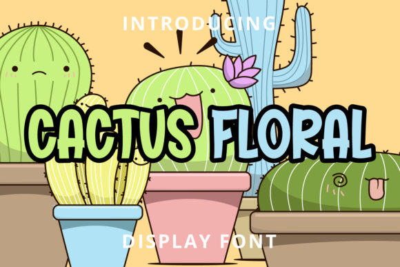 Cactus Floral: A Bold Display Font for Confident Editorial Design