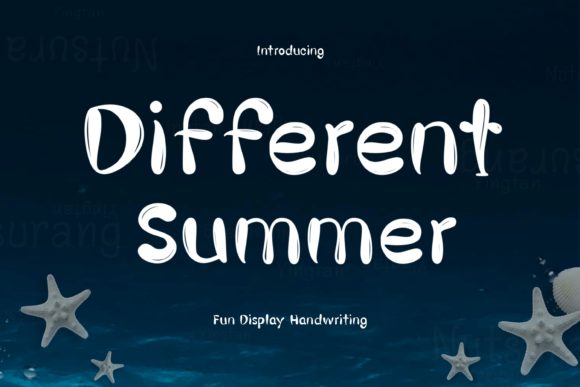 Different Summer: A Bold Display Font for Standout Digital Campaigns