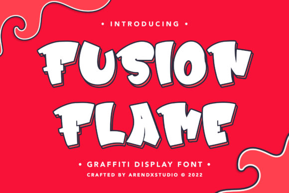Fusion Flame: A Bold Graffiti Display Font for Edgy Brand Identities
