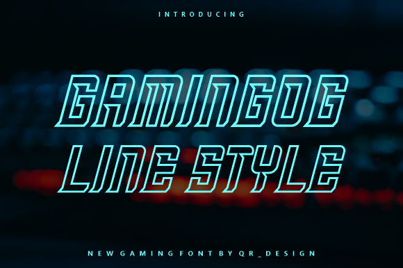 Gamingog Line: A Bold Display Font for Editorial Design and Digital Publishing