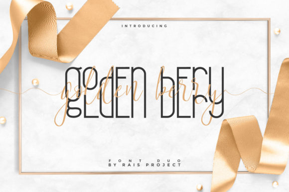 Golden Berry: A Chic Display Font for Crafters and Makers