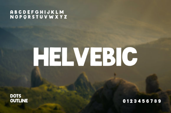 Helvebic: A Dynamic Display Font for Modern Editorial Design