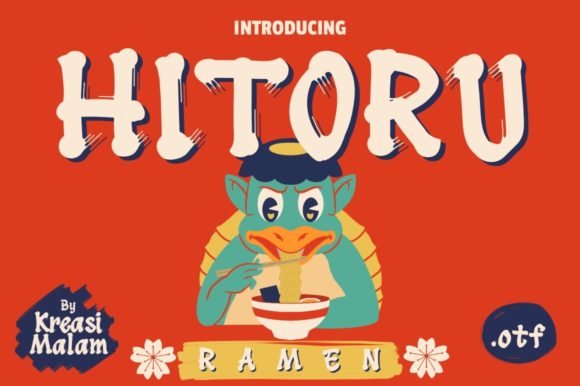 Hitoru Ramen: A Handmade Display Font for Unique Web Design