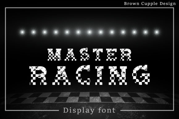 Master Racing: A Retro Display Font for Handmade Labels, Invitations & More