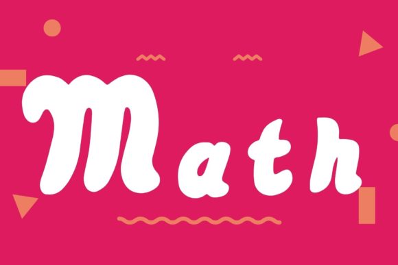 Math Font: A Playful Display Typeface for Digital Branding and Web Design