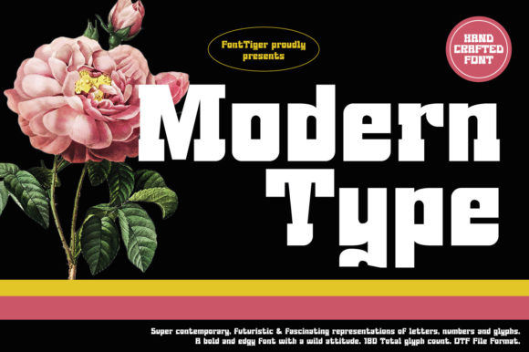 Modern Type: A Bold Display Font for Contemporary Web Design