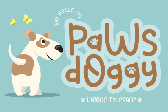 Paws Doggy: A Playful Display Font for Creative Editorial Design