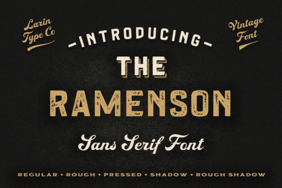 Ramenson: A Bold Display Font for Editorial Design