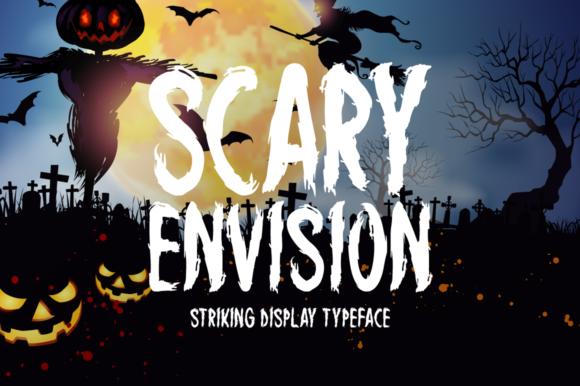 Scary Envision: A Spooky Display Font for Editorial Design