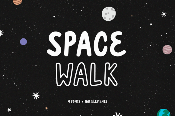 Space Walk: A Playful Display Font for Editorial Design