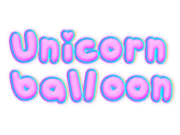 Unicorn Balloon: The Display Font That Adds Magic to Marketing Campaigns