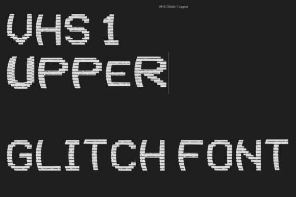 VHS 1 Upper: A Glitched Display Font That Elevates Modern Web Design