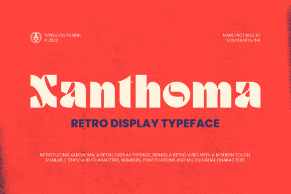 Xanthoma: A Retro Display Font That Elevates Web Design